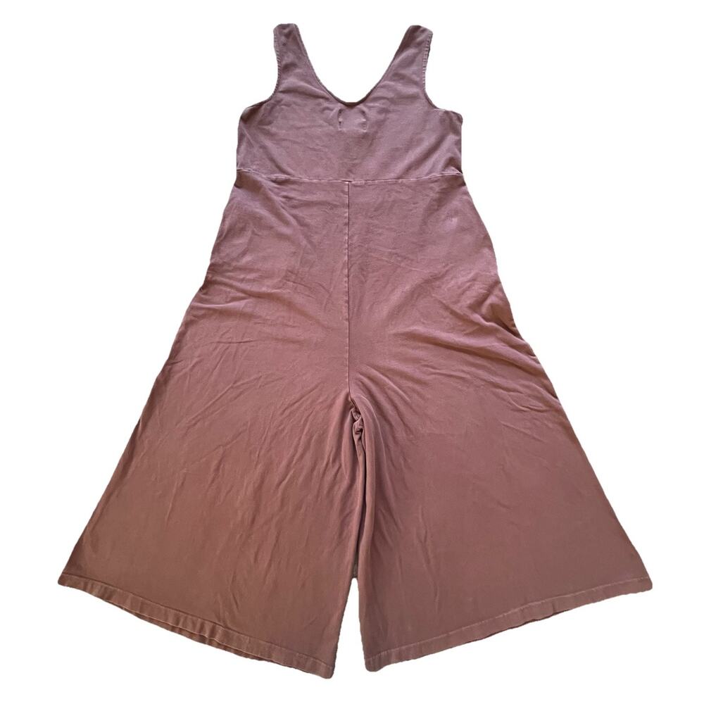 Mien Women’s Purple Lakeside Organic Cotton Wideleg Jumpsuit Made In USA Medium - Picture 2 of 10